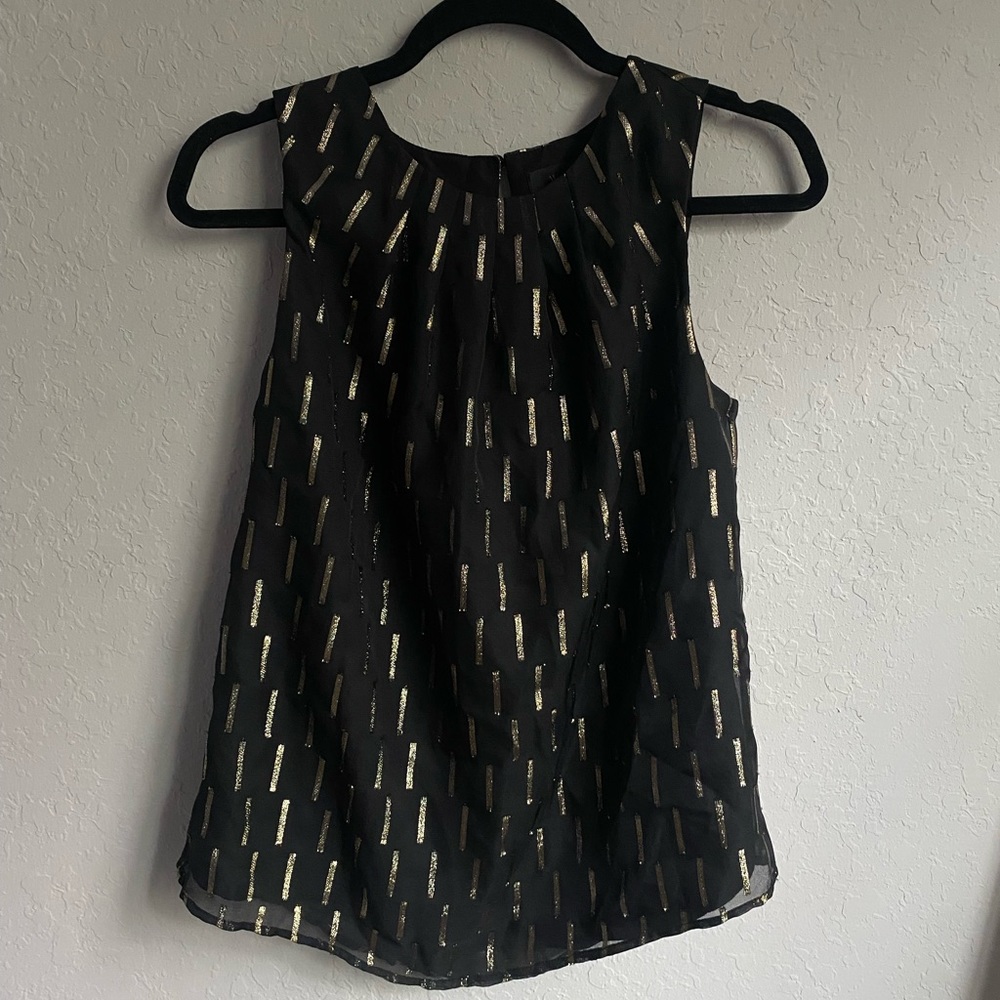 black and gold blouse